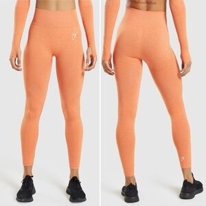 Gymshark VITAL SEAMLESS 2.0 LEGGINGS Apricot Orange Marl